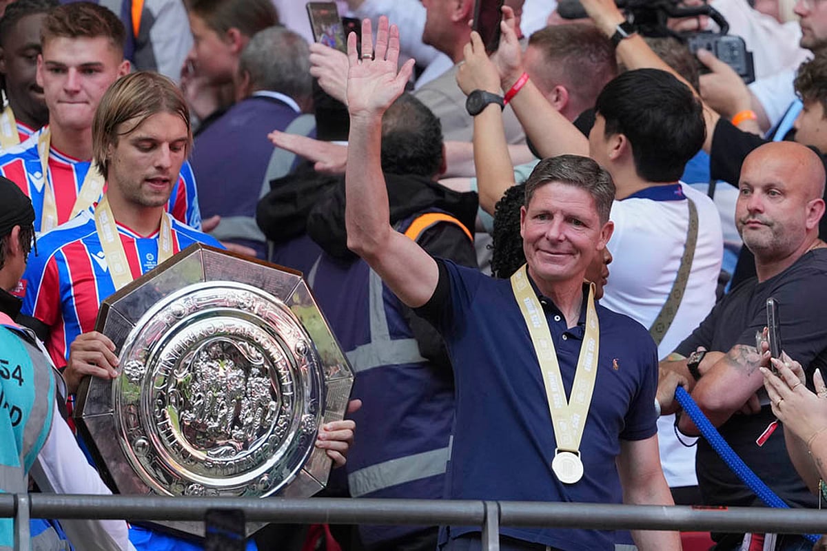 FA Community Shield final Crystal Palace vs Liverpool match photos: Oliver Glasner