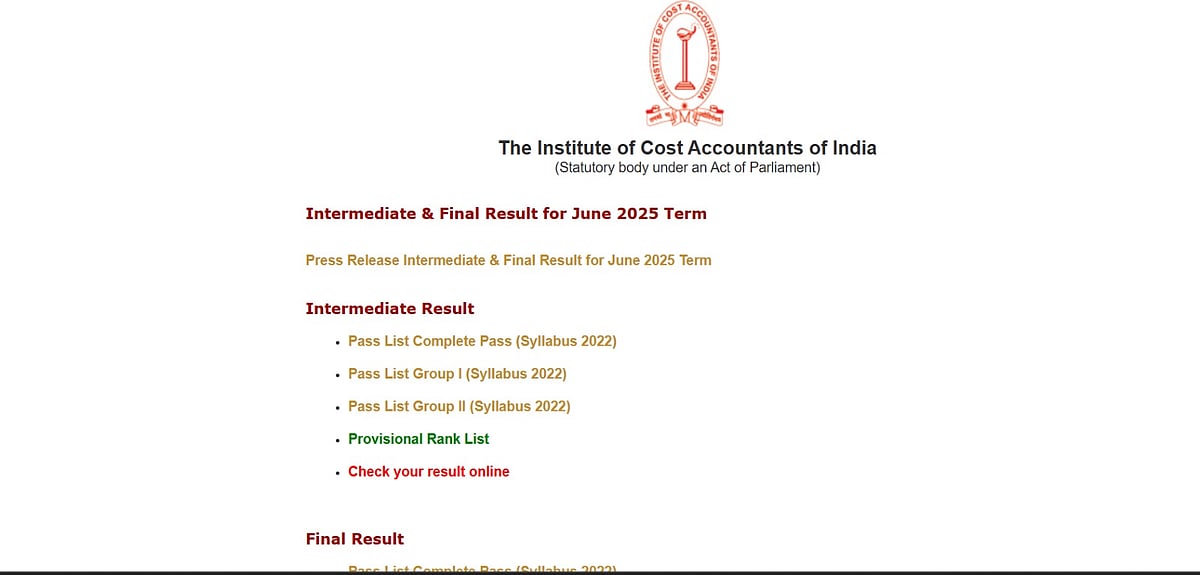 CMA June 2025 Results