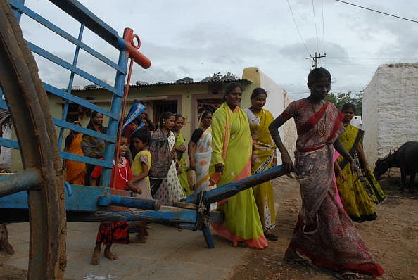 Getty Images/ Gireesh Gv : Representational Image: Members of Devadasi Empowerment in Kalidige Village in Karnataka 