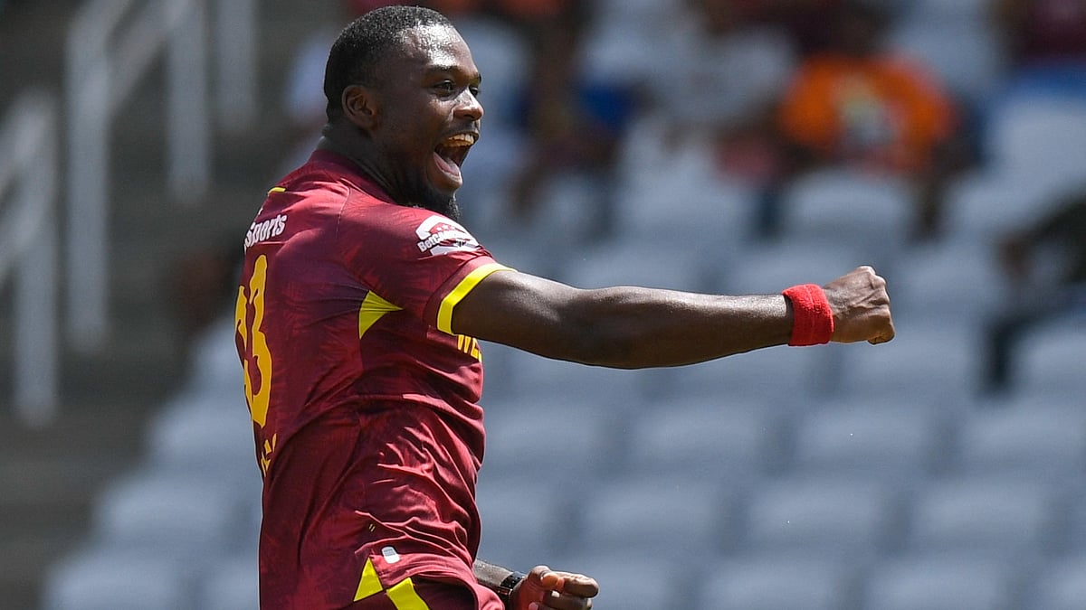 Jayden Seales took six wickets in the third ODI against Pakistan