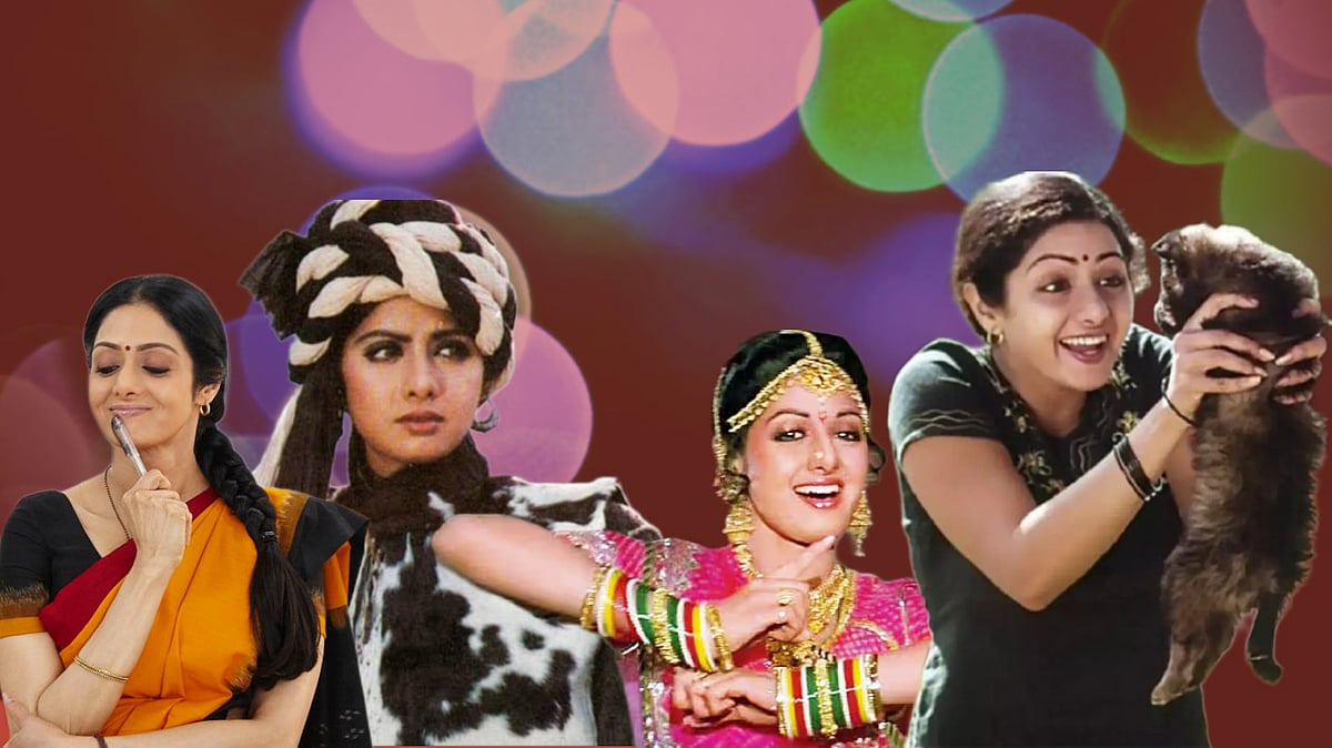 Illustration : Sridevi across the years