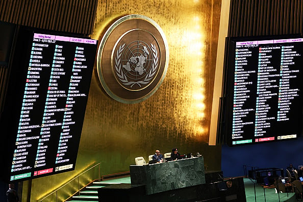 Getty : United Nations General Assembly Votes On Ceasefire In War Between Israel And Hamas