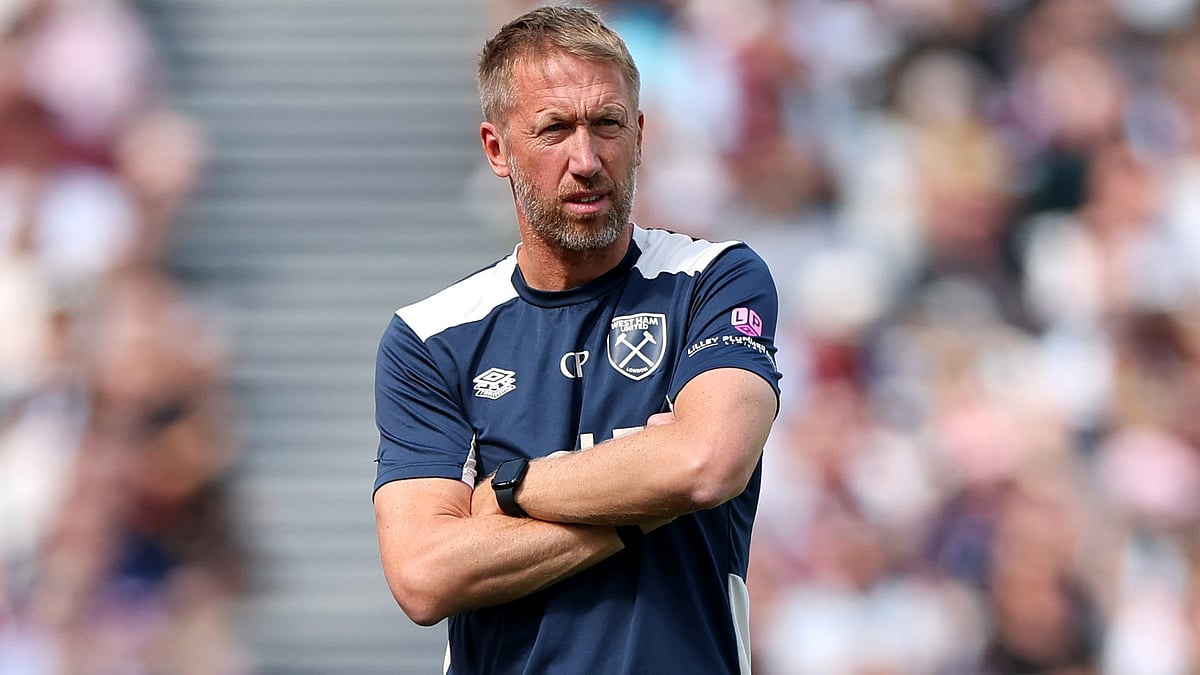 File photo of Graham Potter in charge of West Ham United. - File