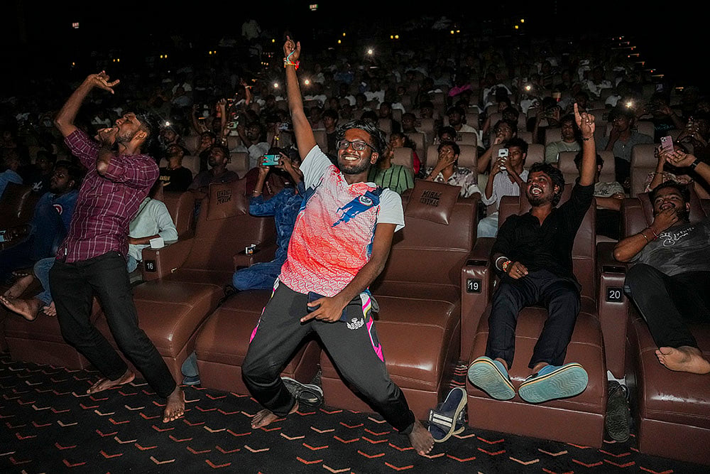 Fans celebrate Rajinikanths film Coolie