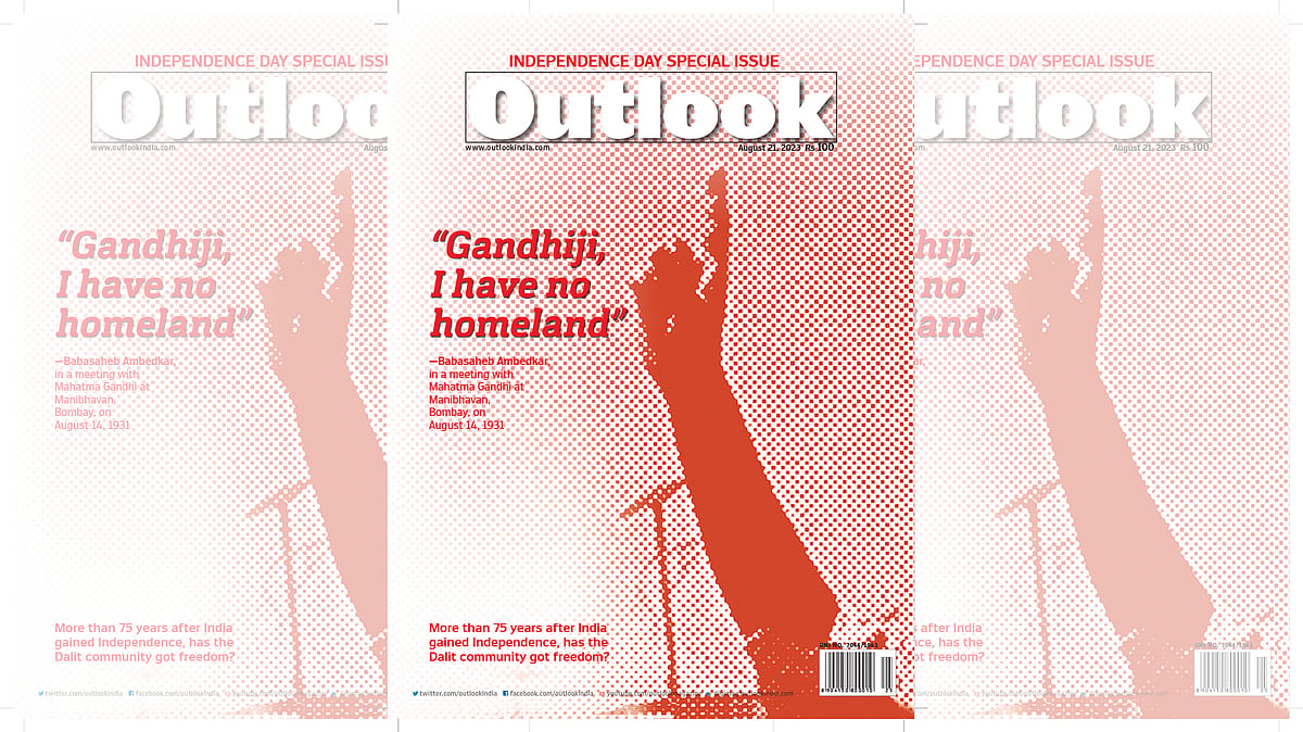 File Photo : Outlook’s August 2023 issue, titled 'Gandhiji, I Have No Homeland'