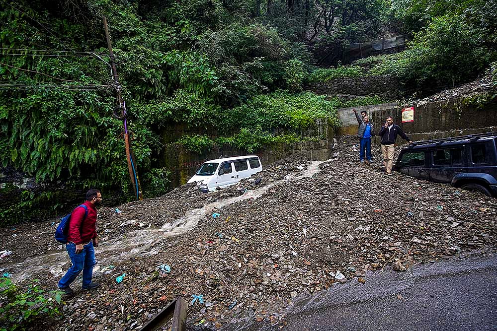 | Photo: PTI : Weather: Rainfall in Shimla