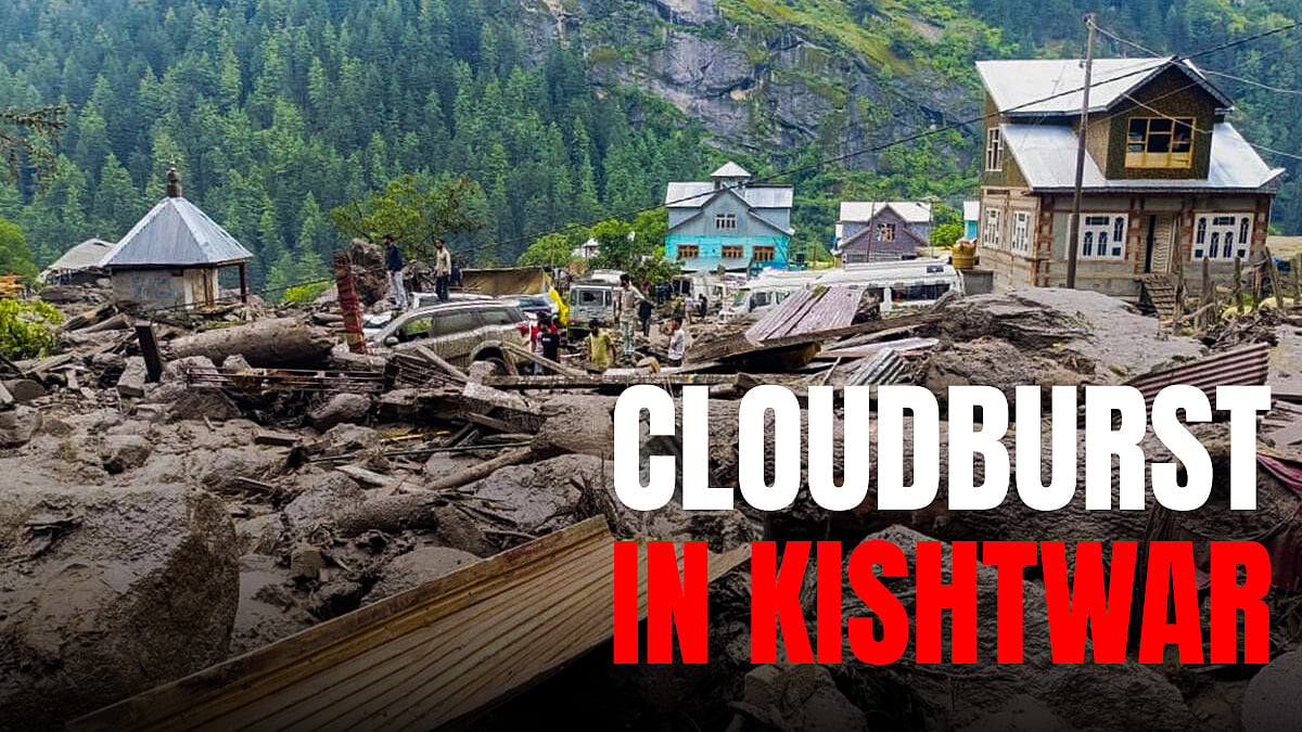Destruction after cloudburst in kishtwar - null