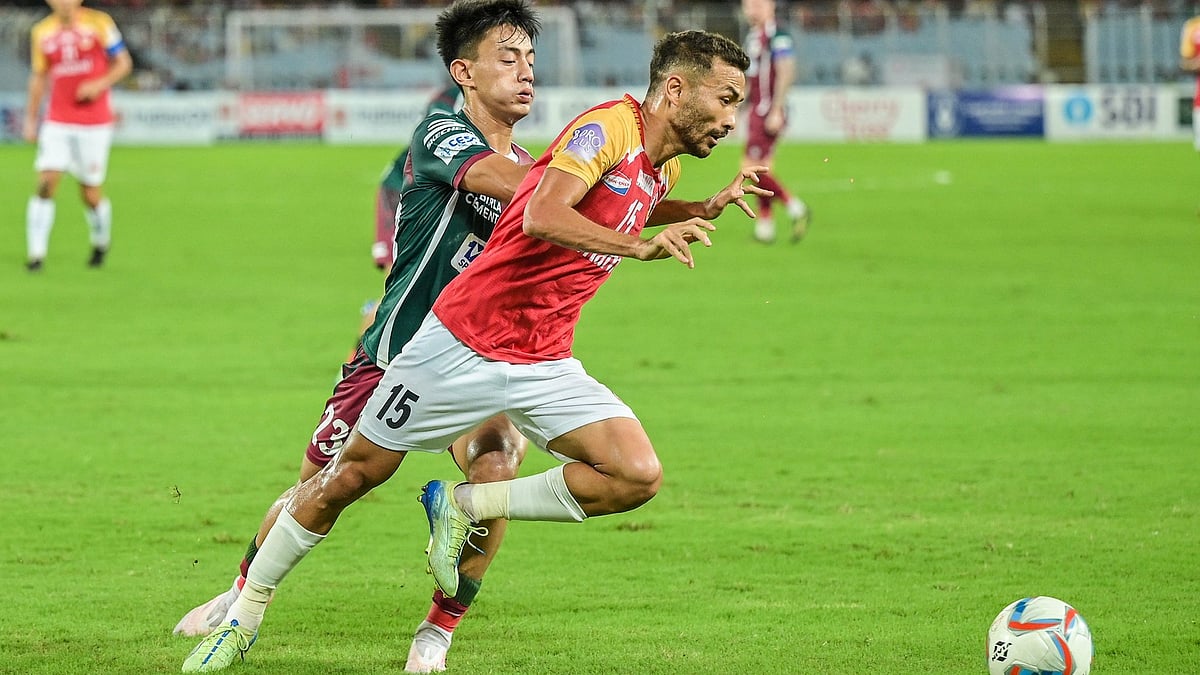 X/thedurandcup : EBFC vs MBSG Live: East Bengal FC are leading 2-0 in the Kolkata Derby.