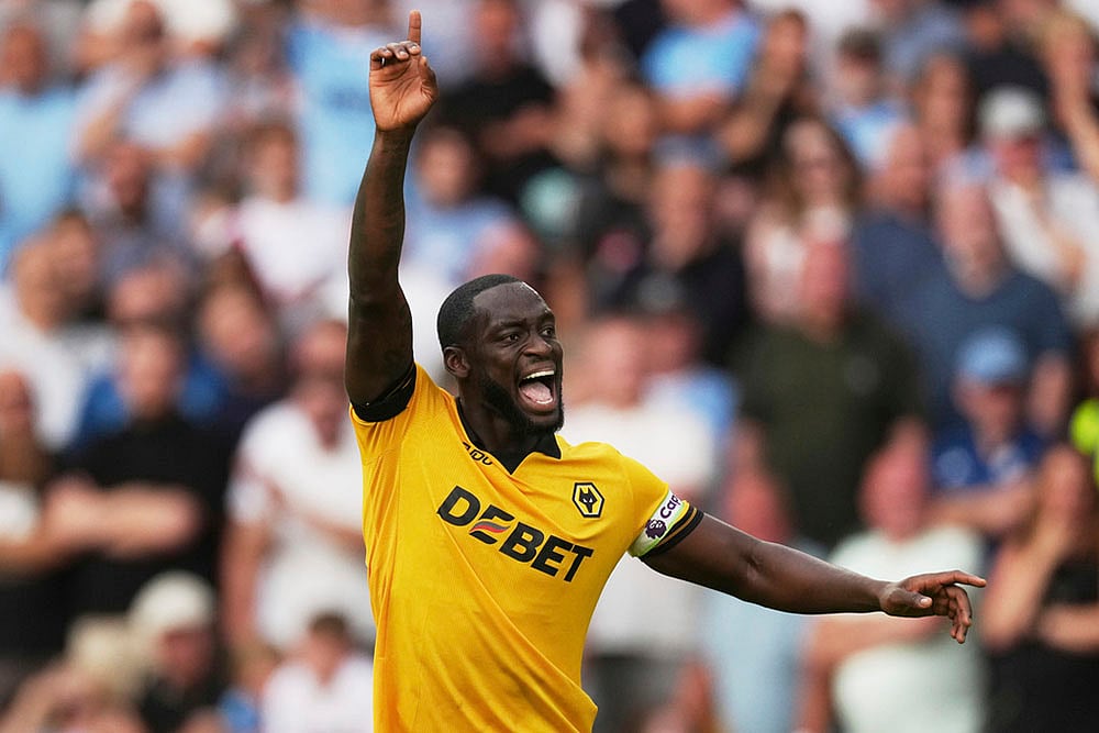 Britain Soccer Premier League 2025-26 Wolverhampton Wanderers and Manchester City_Toti shouts 