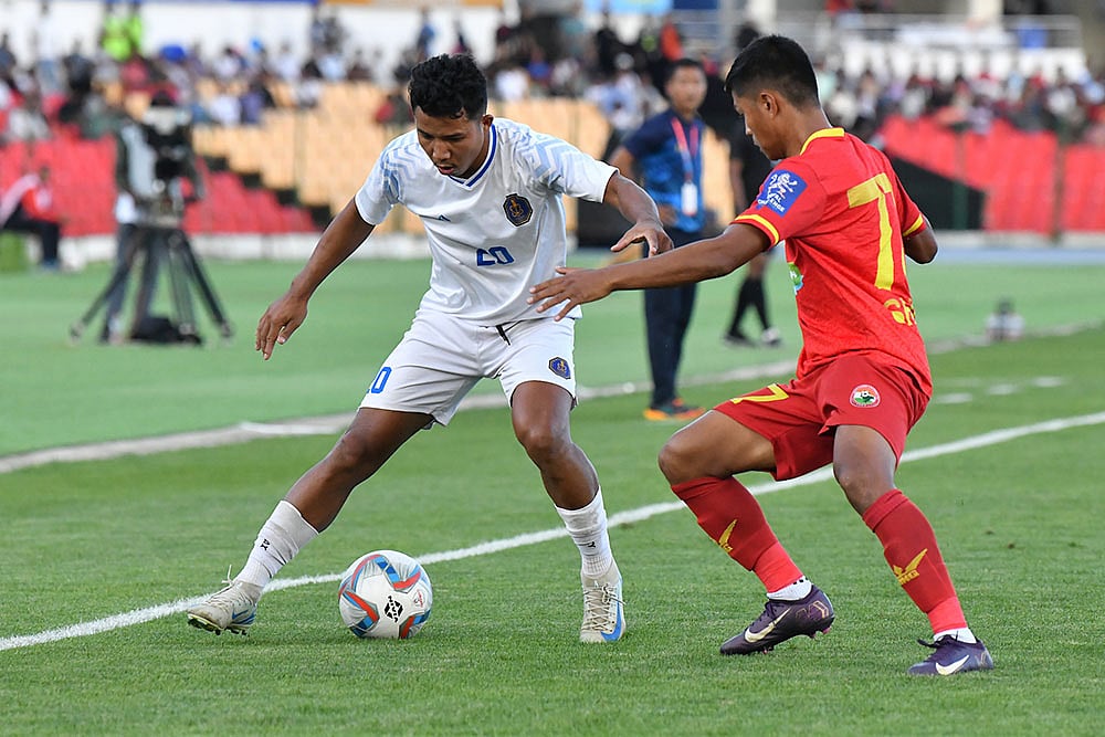 Durand Cup 2025 Quarter-Final match Shillong Lajong vs Indian Navy_Sheen Sohktung 