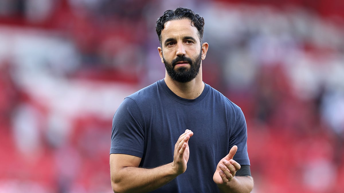 Manchester United boss Ruben Amorim during the defeat to Arsenal.