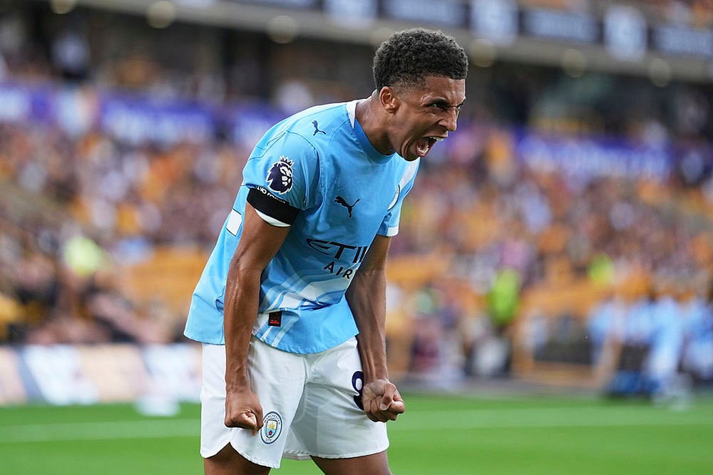Britain Soccer Premier League 2025-26 Wolverhampton Wanderers and Manchester City_Rico Lewis 