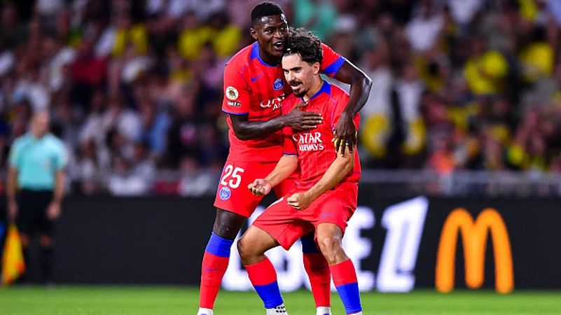 Nantes vs PSG, French Ligue 1 2025-26 Vitinha