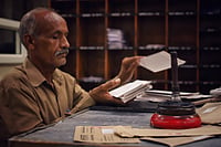 Saying Good Bye Is Not Easy Suresh K Pandey/Outlook : The Kashmri Gate Post Office, New Delhi, India on 1st Octroober 2021.