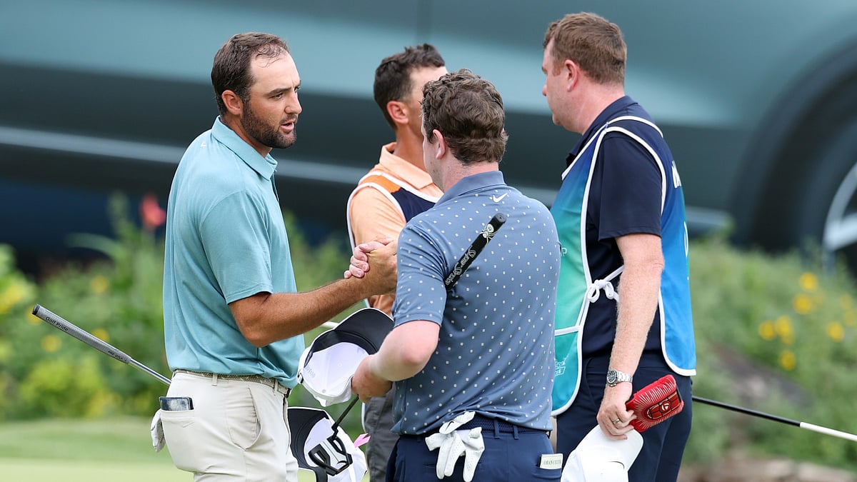 BMW Championship winner Scottie Scheffler and runner-up Robert MacIntyre.