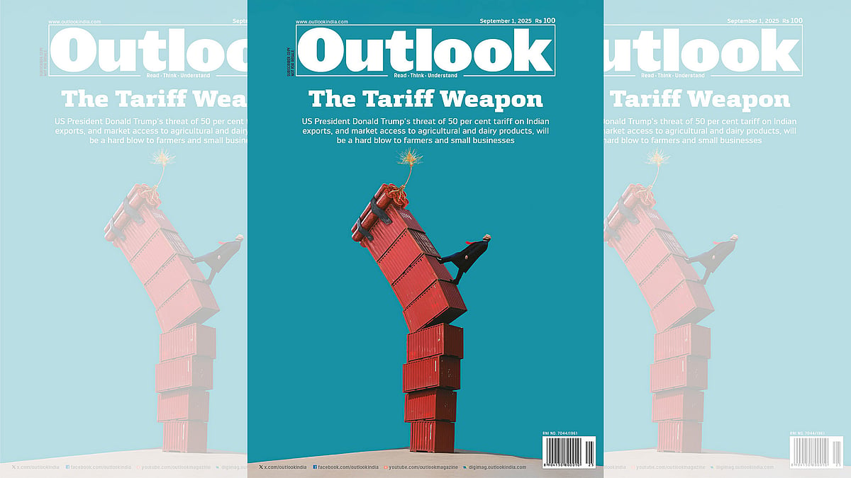 Outlook’s September 2025 issue, titled 'The Tariff Weapon' 