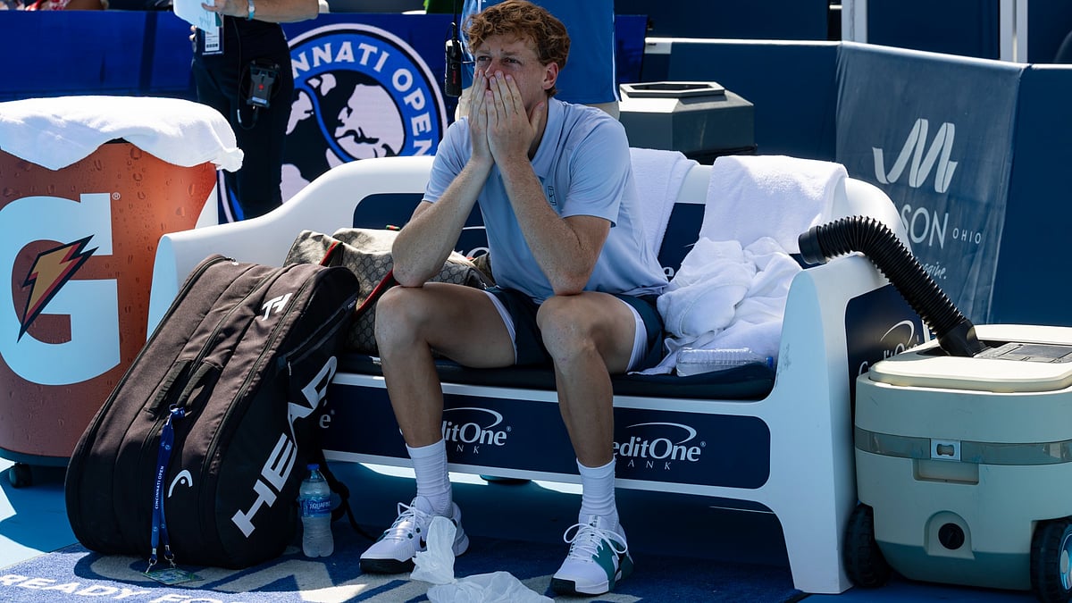 Jannik Sinner retired from the Cincinnati Open final