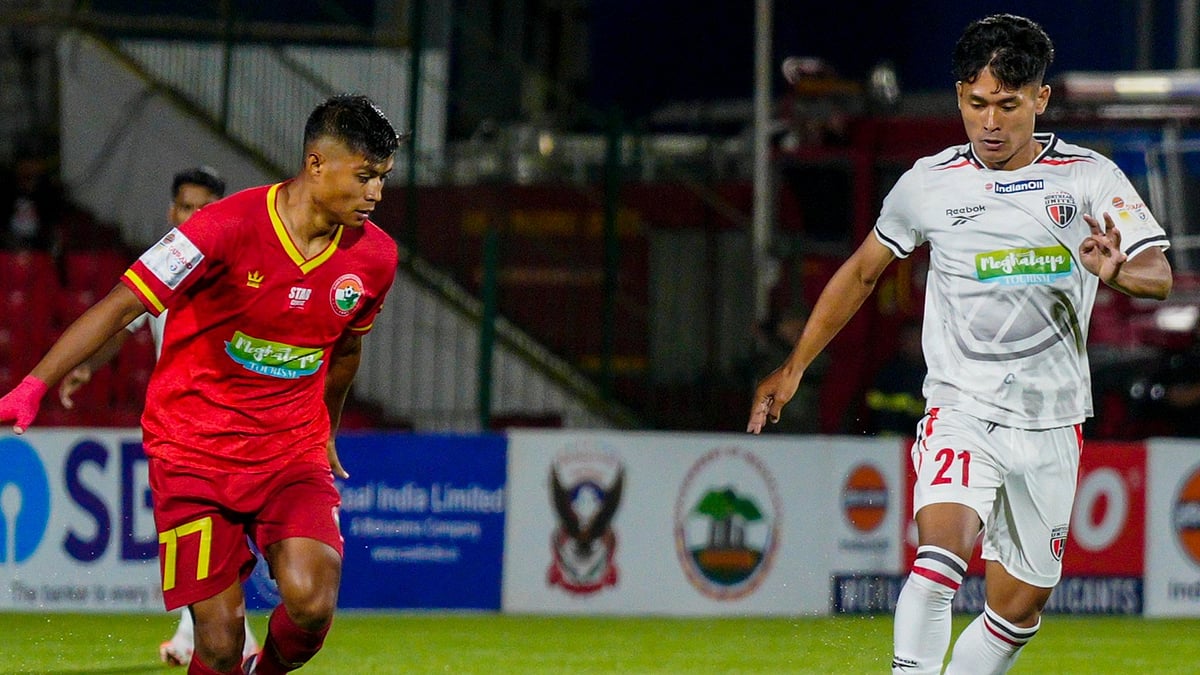 X/thedurandcup : Durand Cup 2025: NorthEast United vs Shillong Lajong at the JN Stadum.