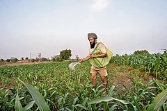| Photo: Vikram Sharma : Anxious Times: A farmer at Danoda Khurd village in Jind district, Haryana