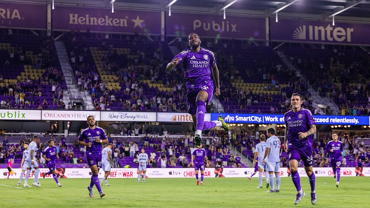 | Photo: X/OrlandoCitySC : Toluca vs Orlando City, Leagues Cup 2025: Tyrese Spicer celebrates a goal for Orlando City Sc.