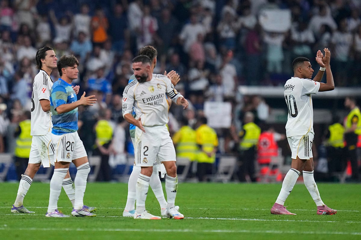 Spain Soccer La liga 2025-26 Real Madrid Vs Osasuna in Madrid match photos