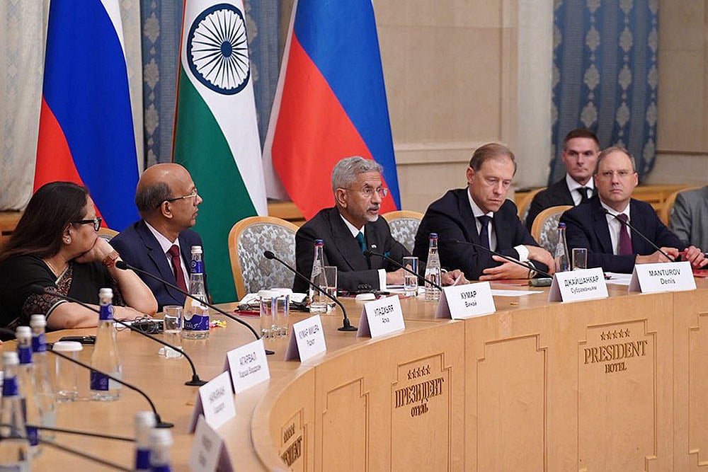 | Photo: @DrSJaishankar on X via PTI  : India-Russia Business Forum