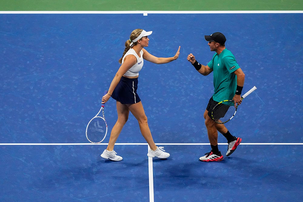 US Open Tennis Mixed Doubles Semi Finals Sara Errani-Andrea Vavassori vs D Collins-C Harrison_5