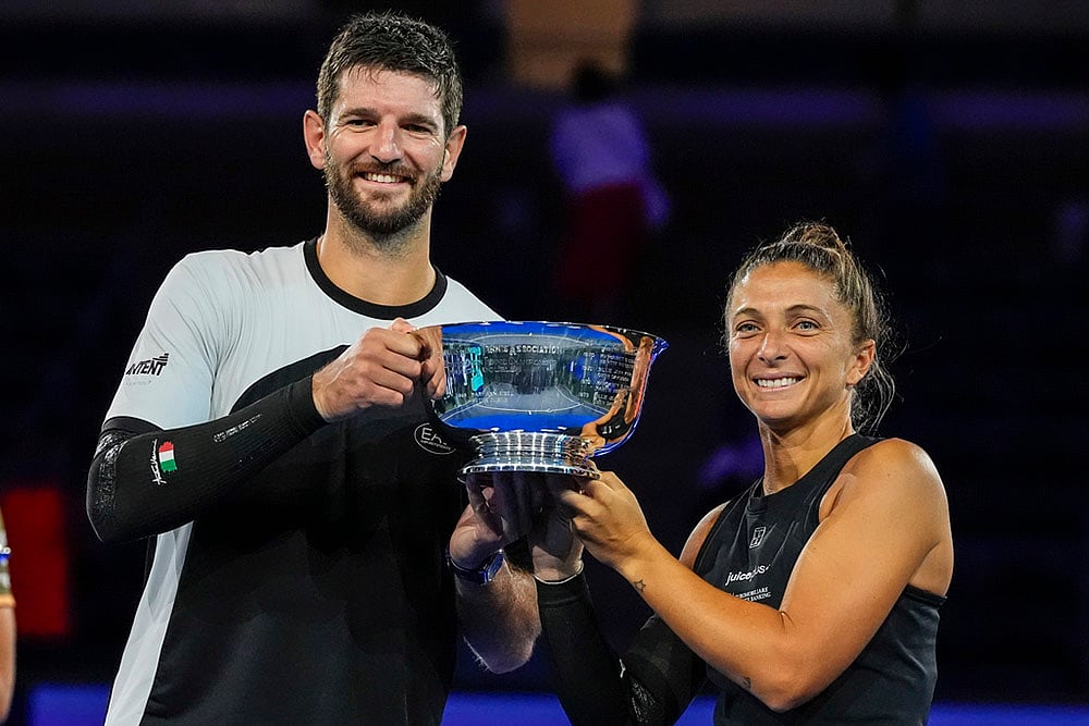| Photo: AP/Yuki Iwamura : US Open Tennis Mixed Doubles Final: Sara Errani-Andrea Vavassori vs Iga Swiatek-Casper Ruud