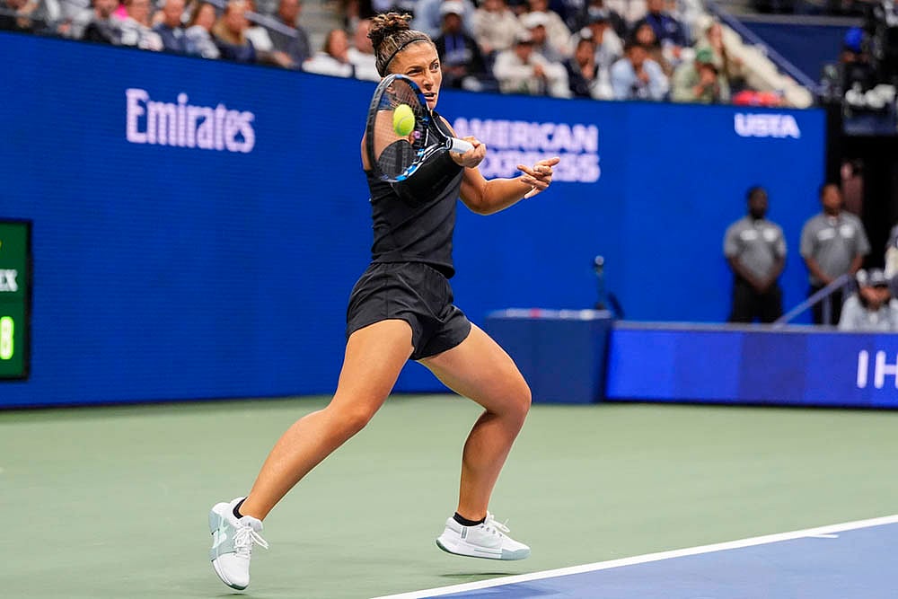 US Open Tennis Mixed Doubles Semi Finals Sara Errani-Andrea Vavassori vs D Collins-C Harrison_6