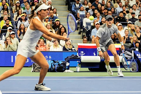 US Open Tennis Mixed Doubles Semi Finals: C Ruud-I Swiatek vs J Draper-J Pegula
