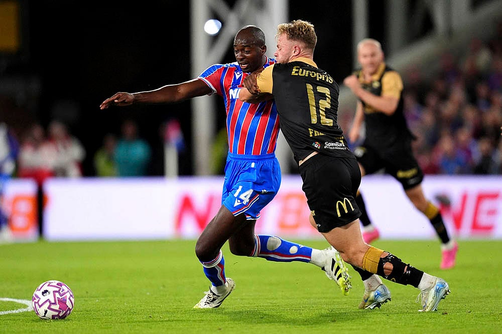 UEFA Conference League 2025-26 Playoff 1st Leg match Crystal Palace Vs Fredrikstad_Ulrik Fredriksen