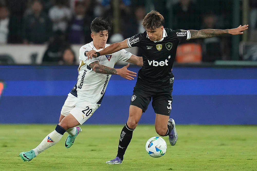 Copa Libertadores 2025 Soccer Brazils Botafogo Vs Ecuadors L.D.U. Quito_Joaquim Correa