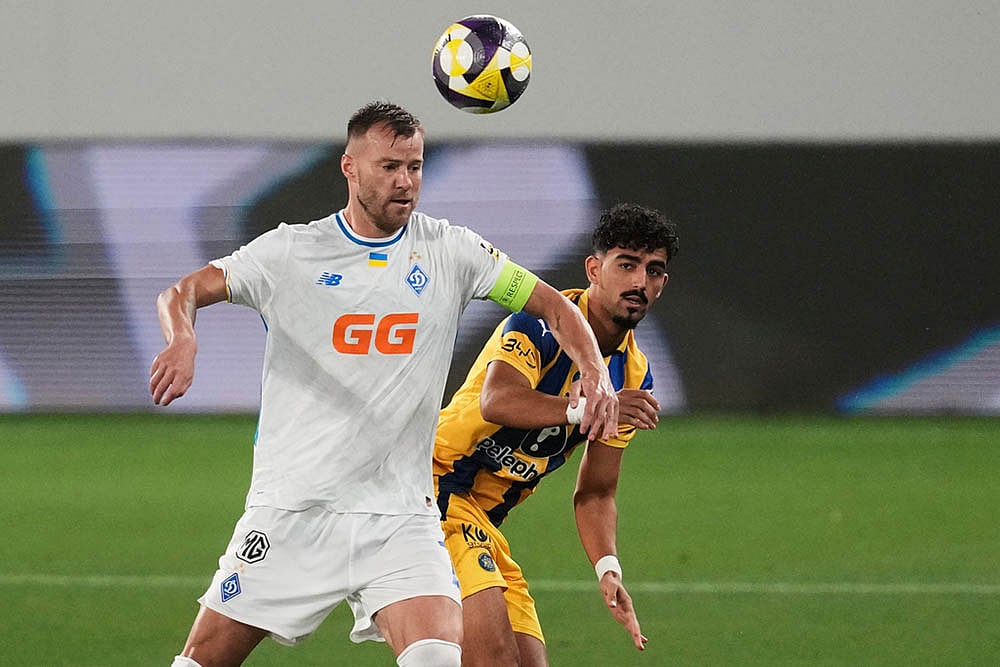UEFA Europa League Playoff 1st Leg match Maccabi Tel Aviv vs Dynamo Kyiv_Andriy Yarmolenko