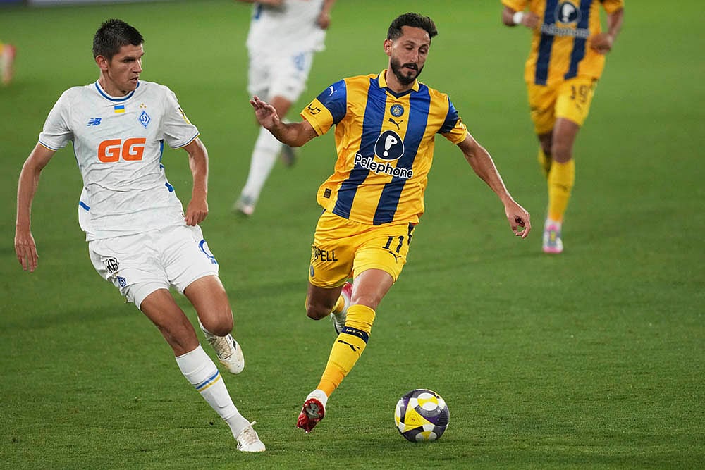UEFA Europa League Playoff 1st Leg match Maccabi Tel Aviv vs Dynamo Kyiv_Kristian Bilovar