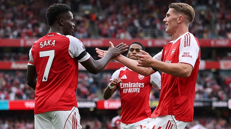 Arsenal Vs Leeds United Highlights, English Premier League Bukayo Saka