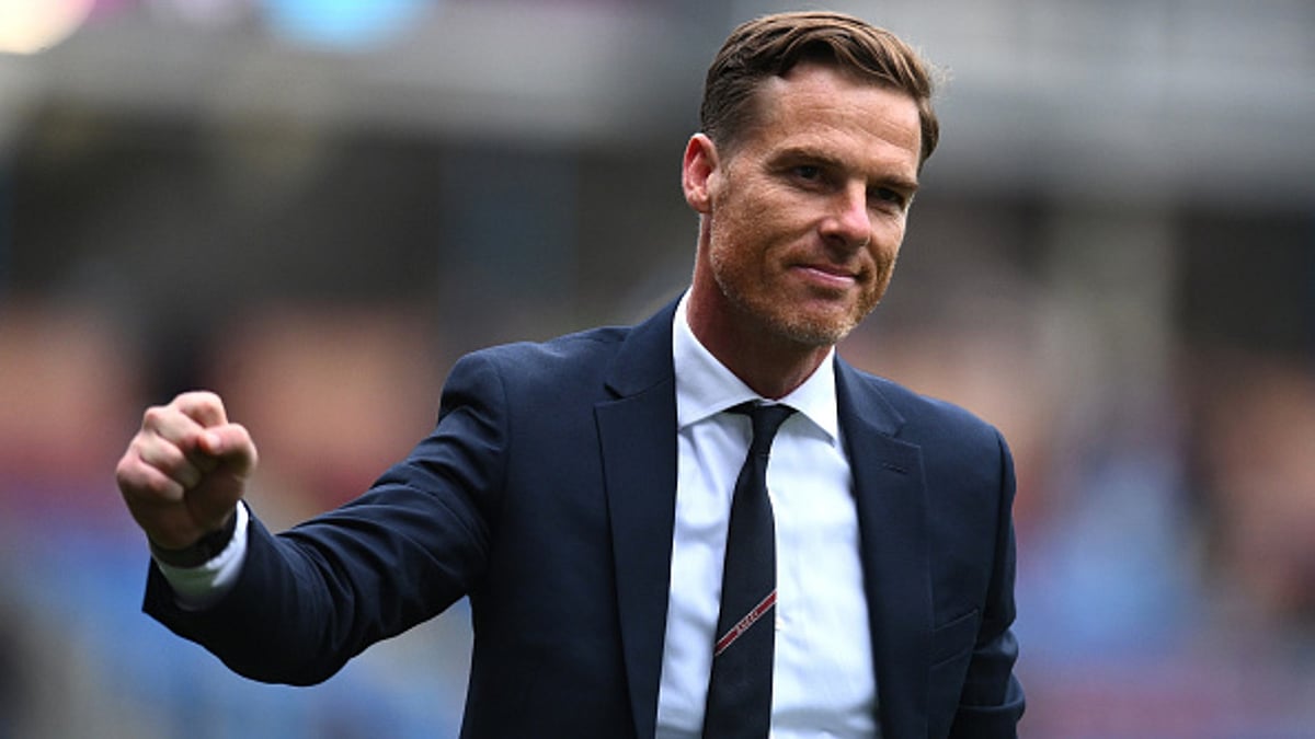 Scott Parker celebrates Burnley win