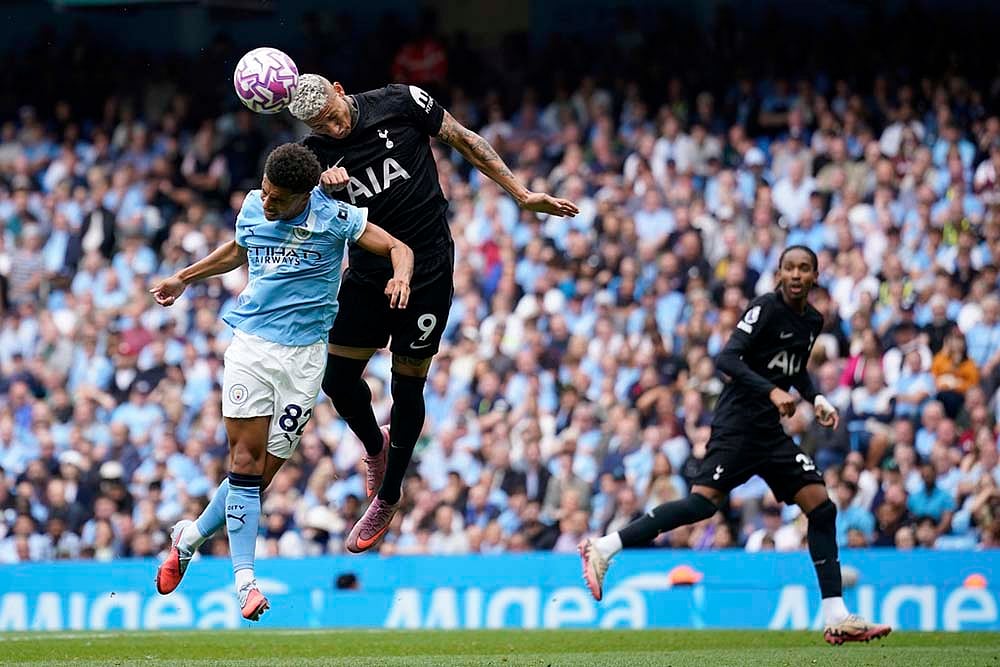 English Premier League 2025-26 Matchday 2 Manchester City Vs Tottenham Hotspur_Richarlison 