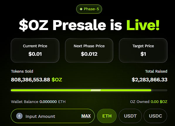 Ozak AI Presale banner