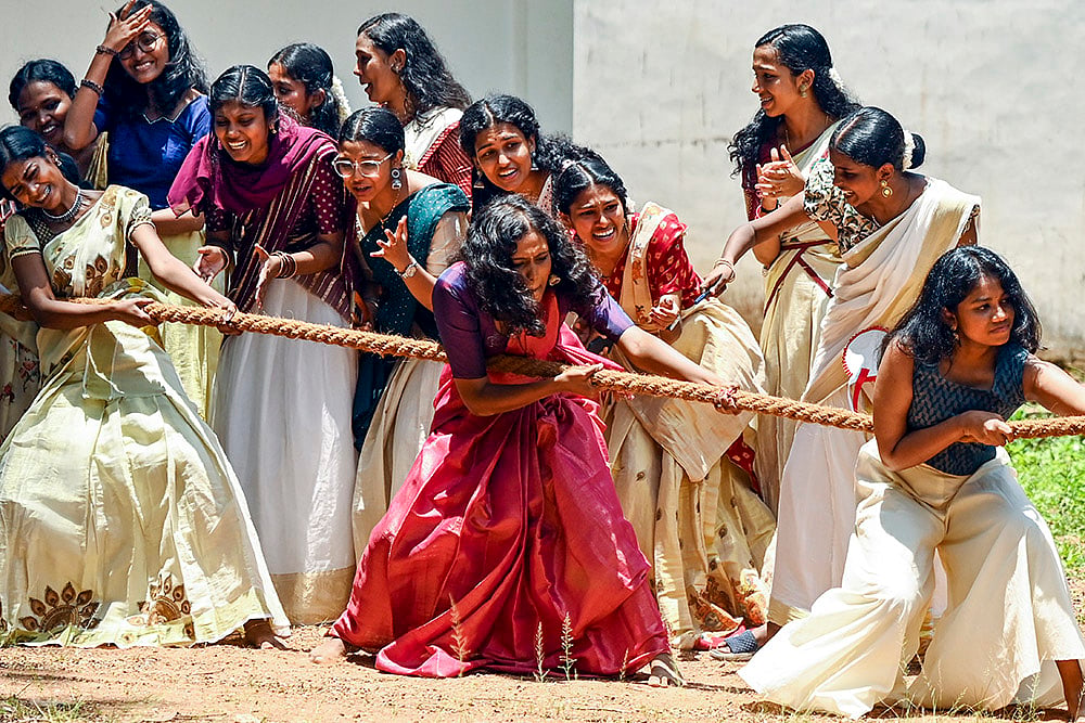 | Photo: PTI : Onam preparations