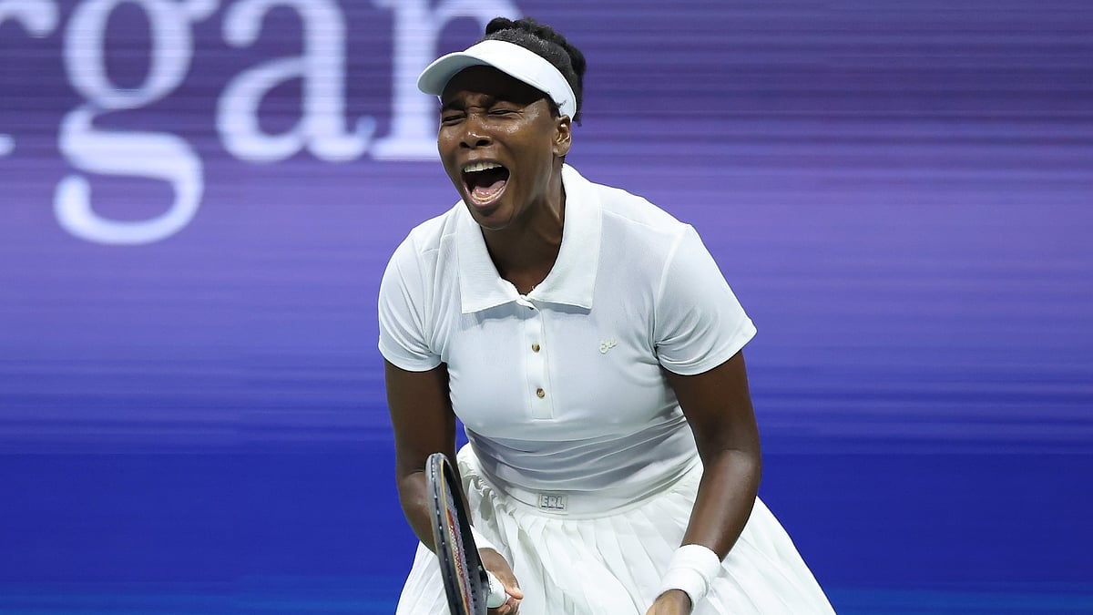 US Open 2025: Venus Williams in action against Karolina Muchova.