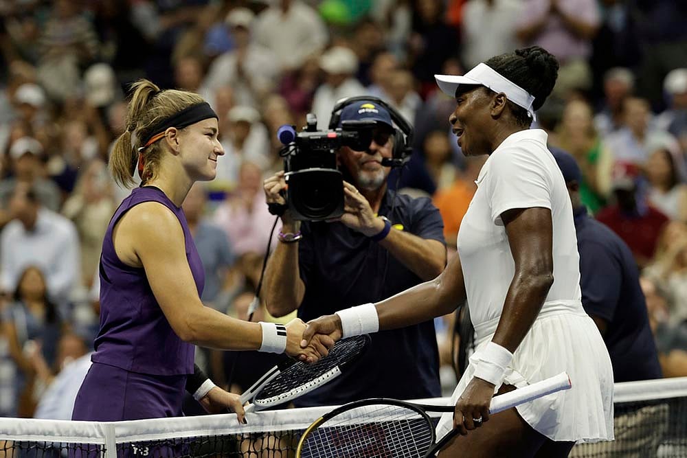 | Photo: AP/Adam Hunger : US Open 2025: Venus Williams Vs Karolina Muchova 