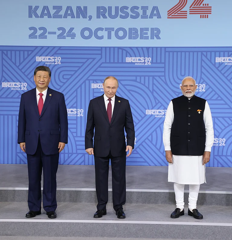 Xi Jinping, Putin and Modi - Getty