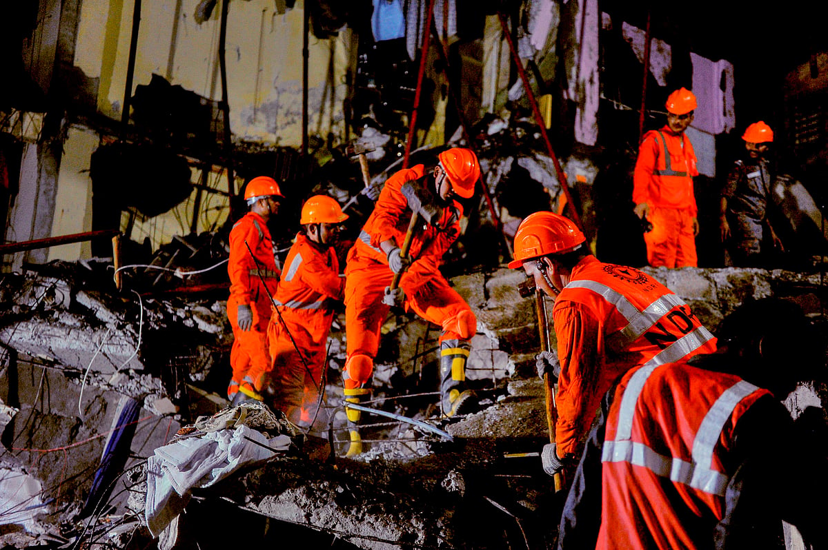 PTI : Building Collapses In Maharashtra's Palghar District