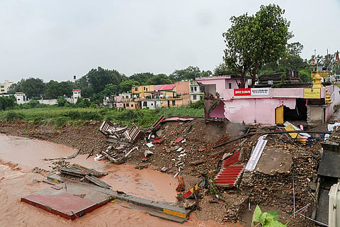 Tawi river in spate in Jammu