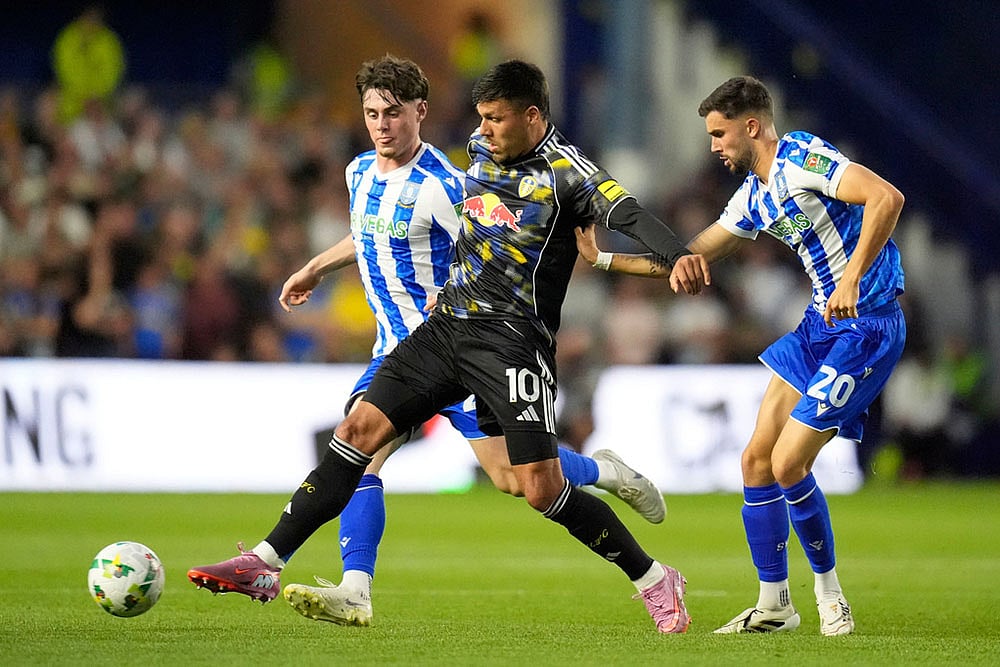 EFL Cup 2025-26 Round 2 soccer match Sheffield Wednesday vs Leeds United_ Joel Piroe