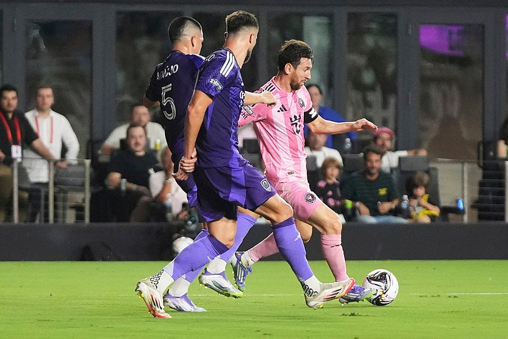 Leagues Cup soccer 2025 Inter Miami Vs Orlando City Semi-final photos_ Lionel Messi