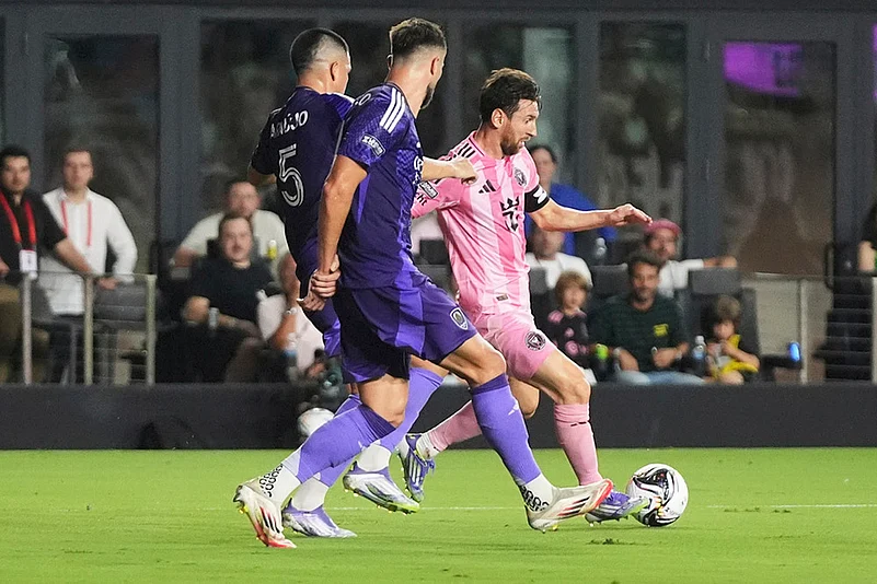 Leagues Cup soccer 2025 Inter Miami Vs Orlando City Semi-final photos_ Lionel Messi