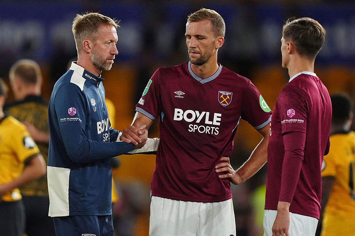 EFL Cup 2025-26 Round 2 soccer match Wolves vs West Ham_Graham Potter