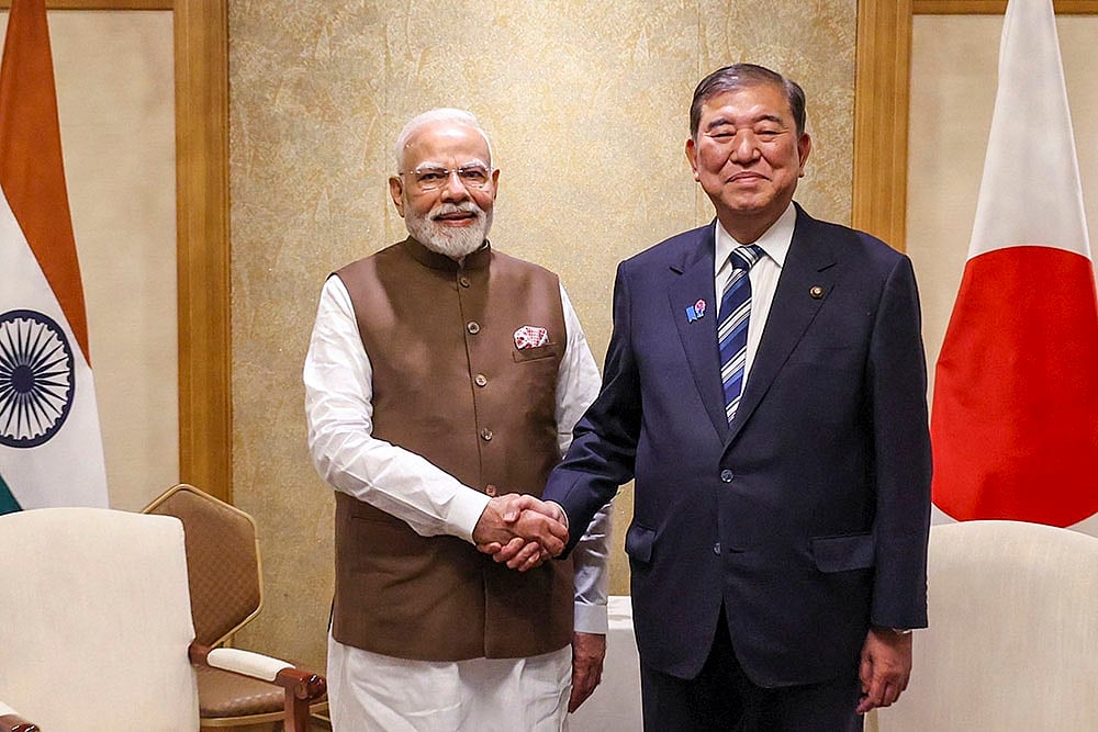 PM Modi with Shigeru Ishiba 