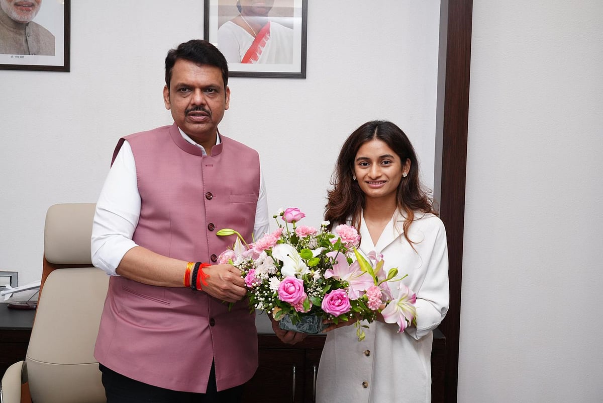 Dhanashree Mandhani, Founder & CEO, PRYM Group with Devendra Fadnavis, Chief Minister of Maharashtra